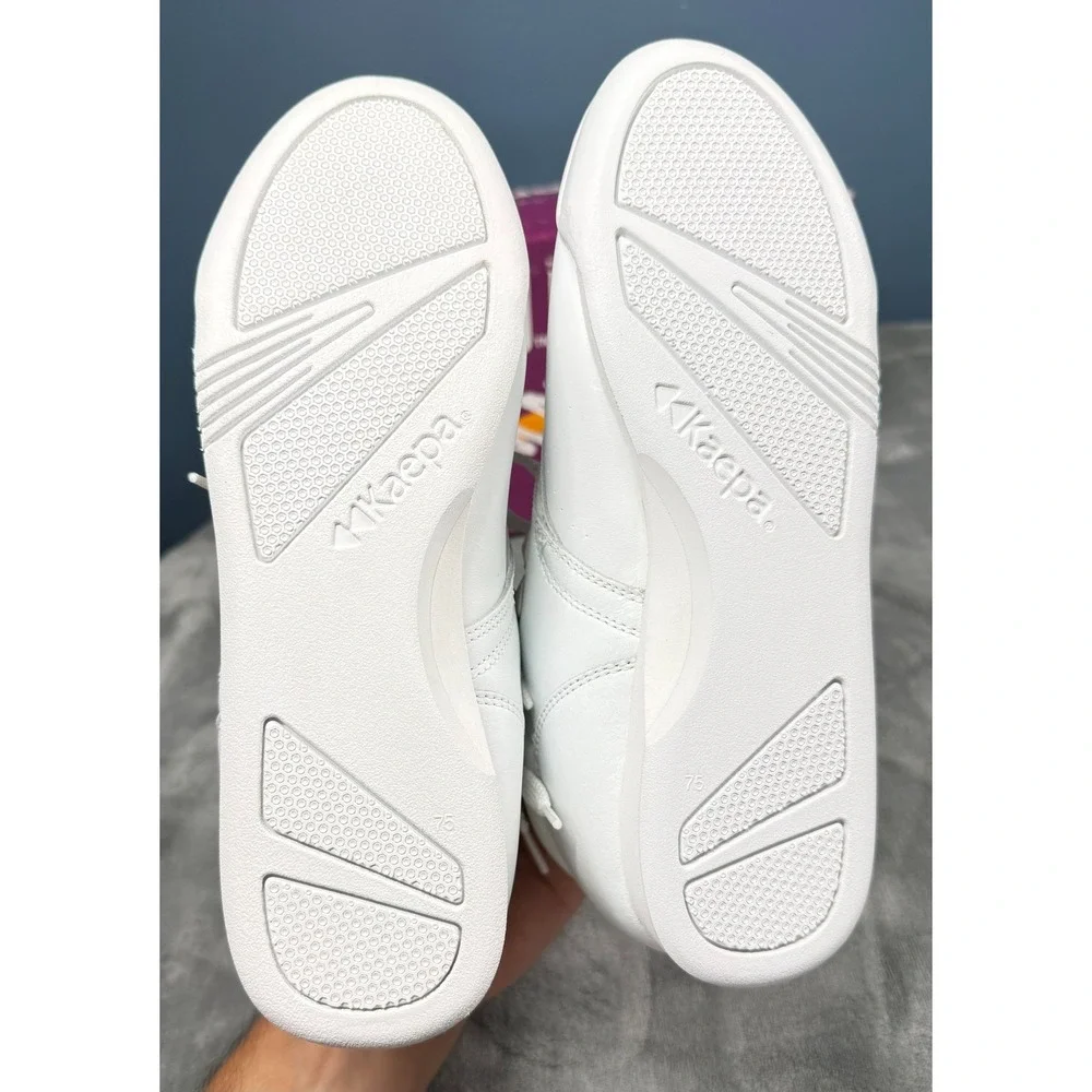 Kaepa Shoes Womens 7.5 White Snap-In Logos Vintage 90s Cheer Sneakers 8822